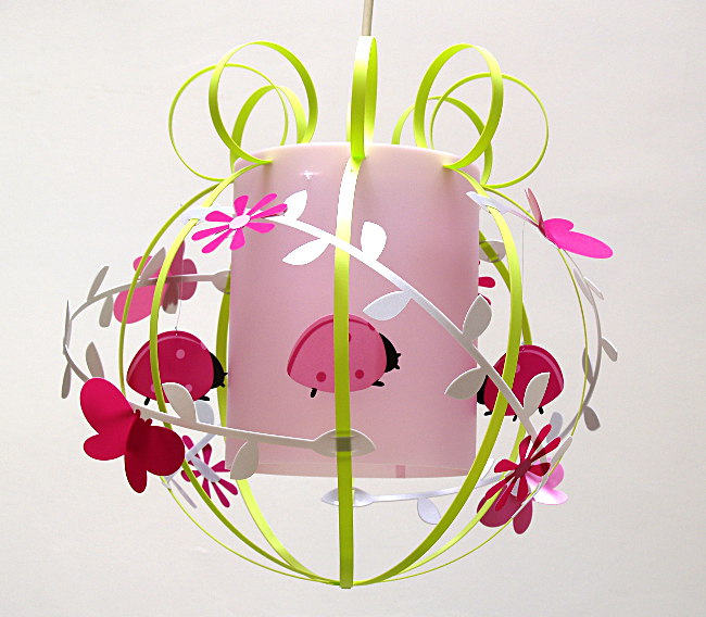 Lustre fille coccinelle