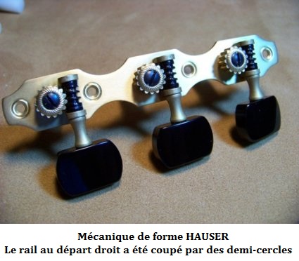 Lot De 2 Mécaniques Pour Guitare Classique - Chevilles En Alliage Zinc - Installation Facile