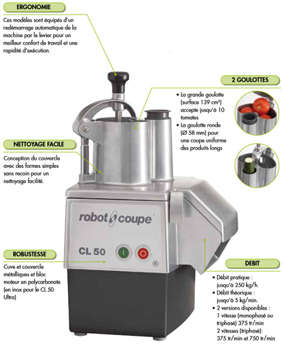 Robot coupe - CL50 Coupe légumes