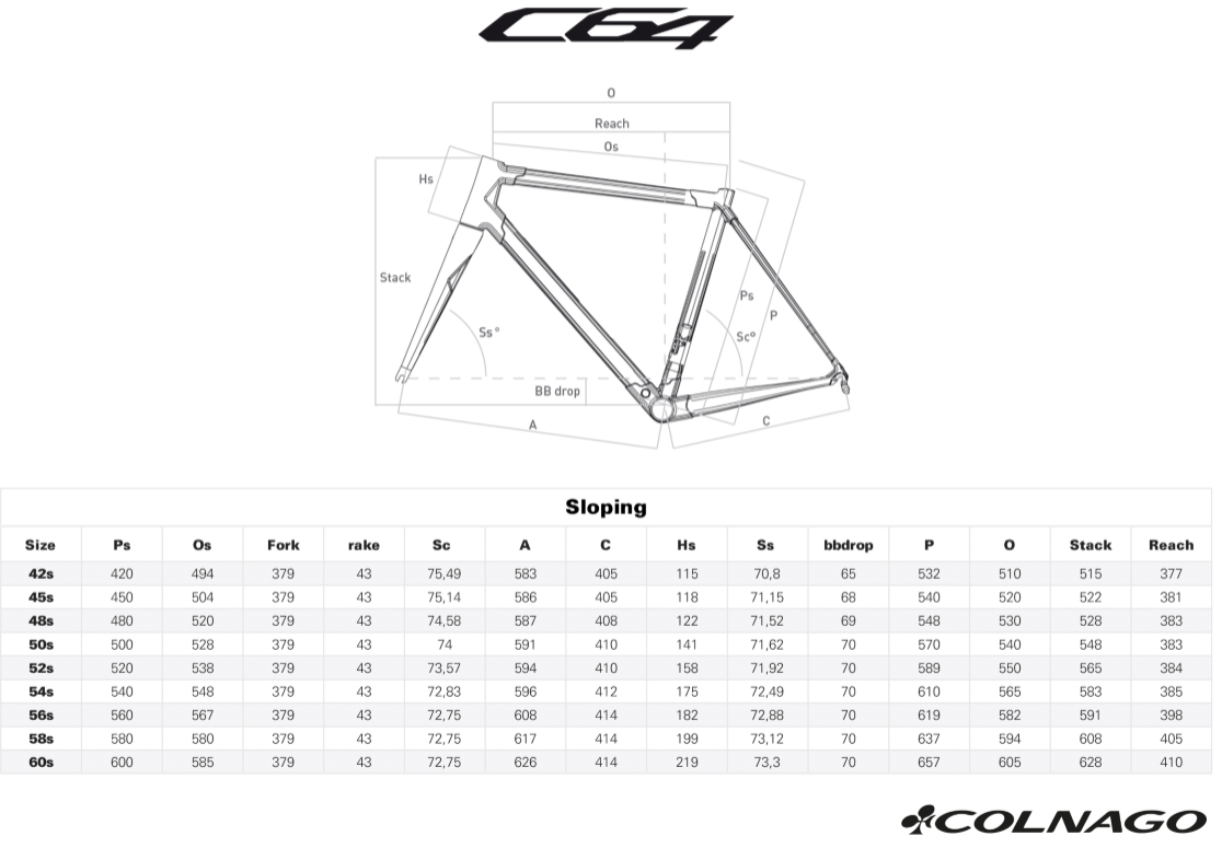 Colnago C64 PJSL Shimano Ultegra Di2 50S à Patins Sans Roues -genesisfootwear shop gometrie c64